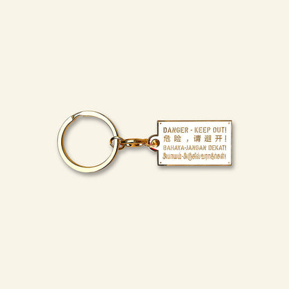 Keychain – Danger Sign